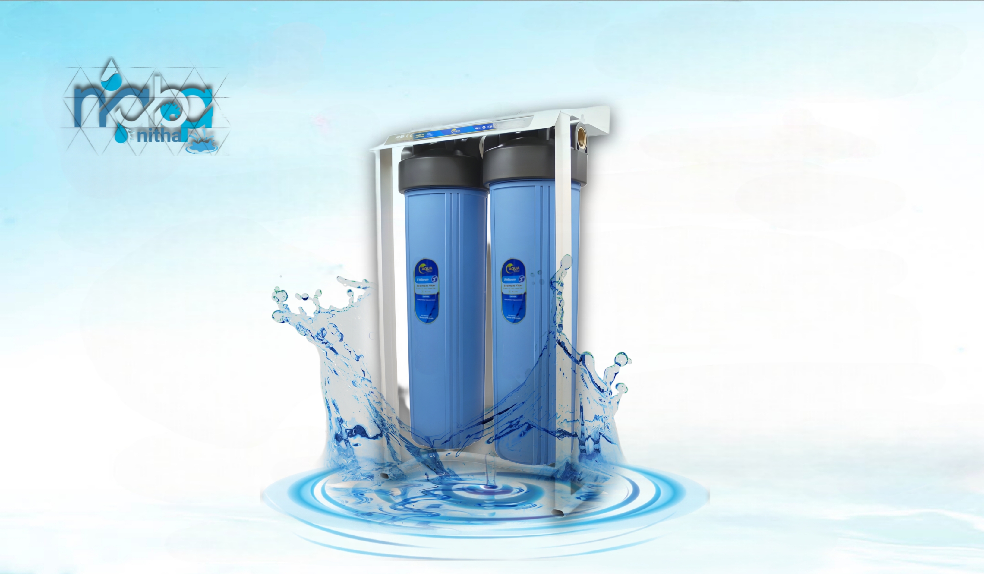 "فلتر 'حصن النقاء الجامبو لتنقية الماء' (مرحلتين)"